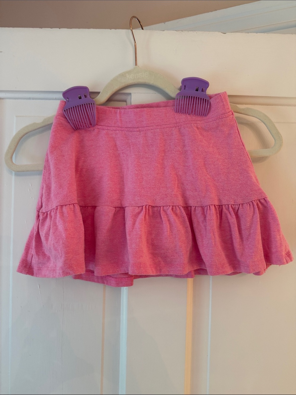 SO Pink Ruffled Girls Skirt